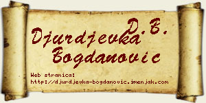 Đurđevka Bogdanović vizit kartica